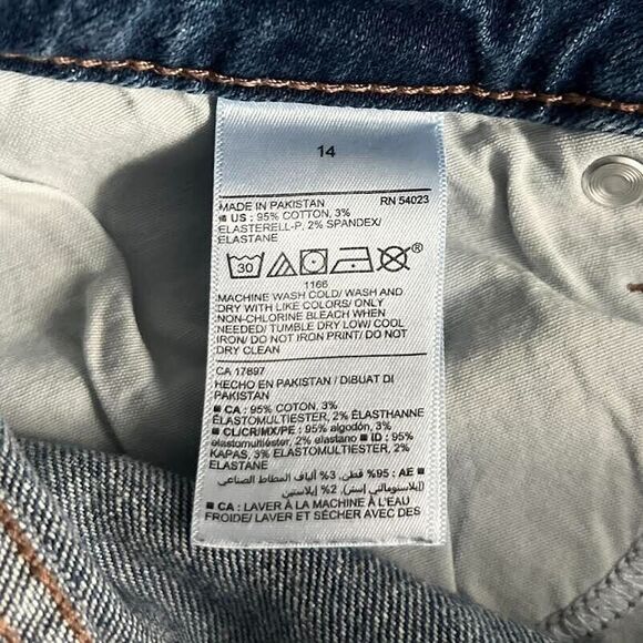 Old Navy Jeans Women's Sz 14 Blue Pop Icon Skinny Extra High-Rise Slim P… - Picture 7 of 10